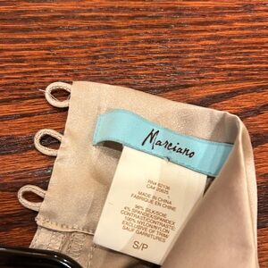 Marciano Taupe Silk Blouse